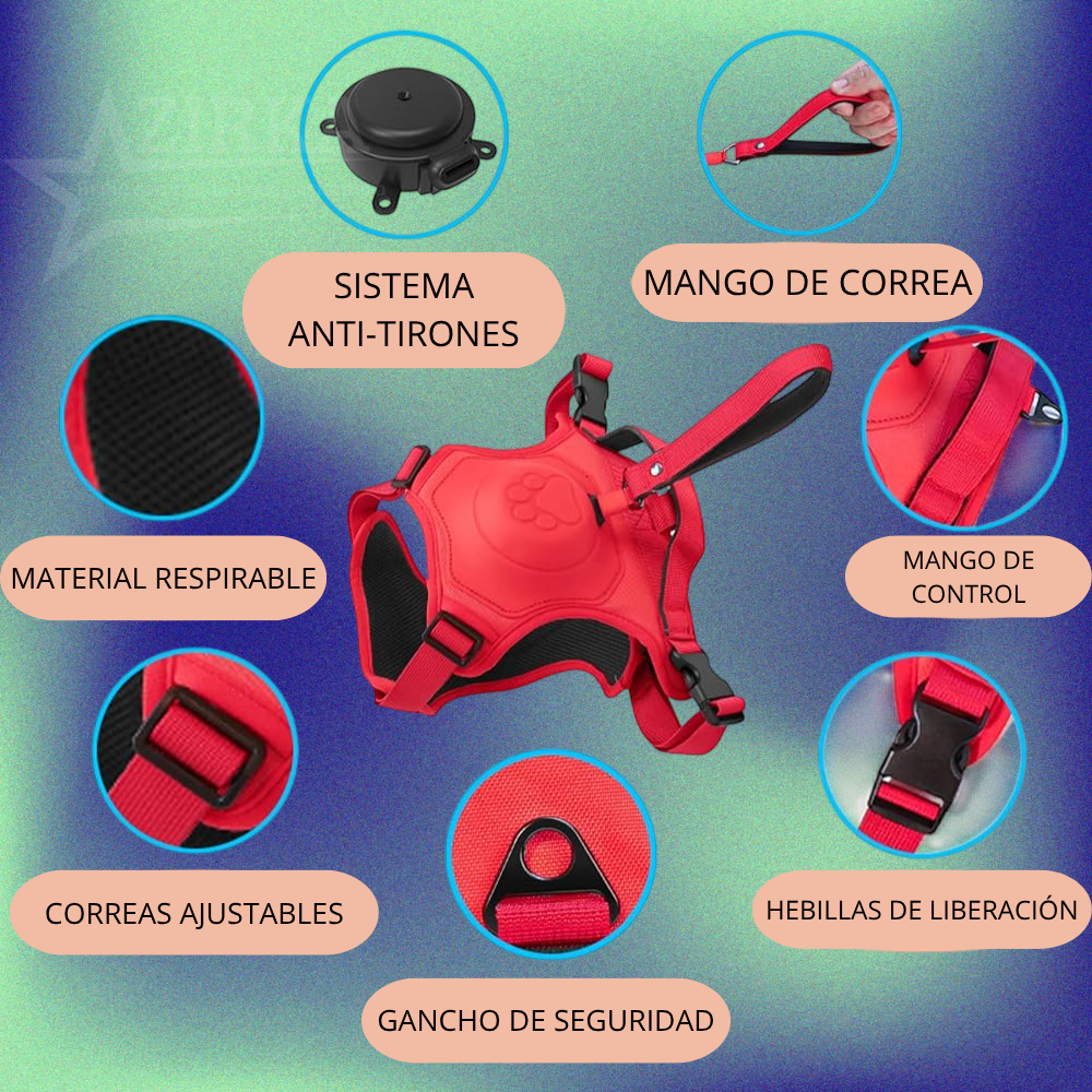 Arnés Con Correa Retráctil ArnexTens®